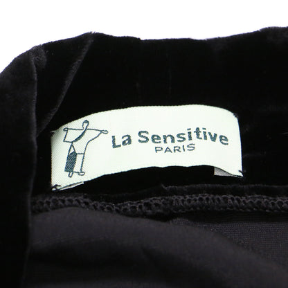 24秋冬 La Sensitive ベロア ロング ガウン / VELOURS LONG GAWN カーディガン ベルベット シルク