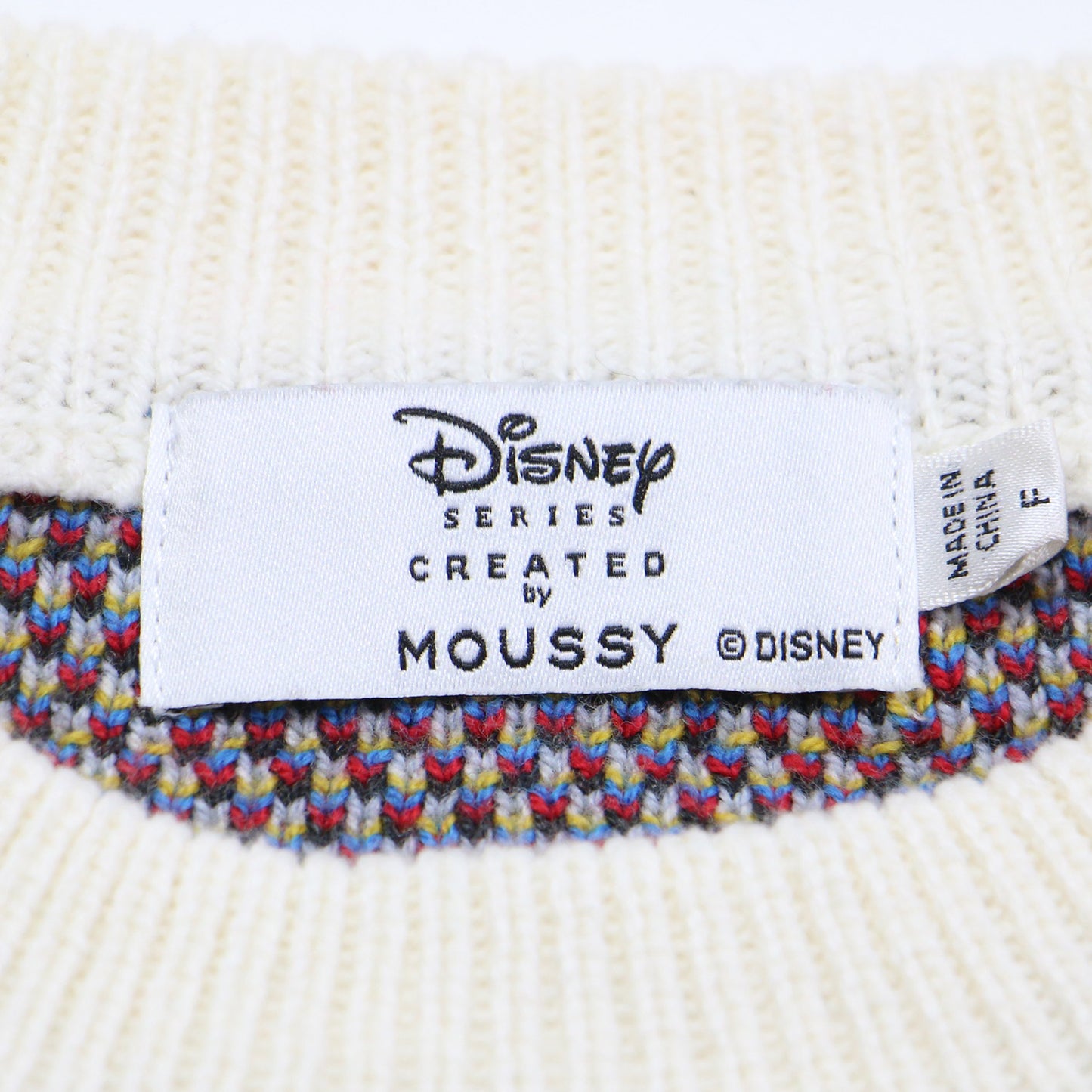 × Disney SERIES CREATED ダンボ ジャガード ニット / MD OT W JACQUARD ニット DUMBO プルオーバー 長袖 クルーネック コットン
