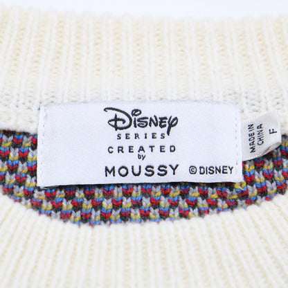 × Disney SERIES CREATED ダンボ ジャガード ニット / MD OT W JACQUARD ニット DUMBO プルオーバー 長袖 クルーネック コットン