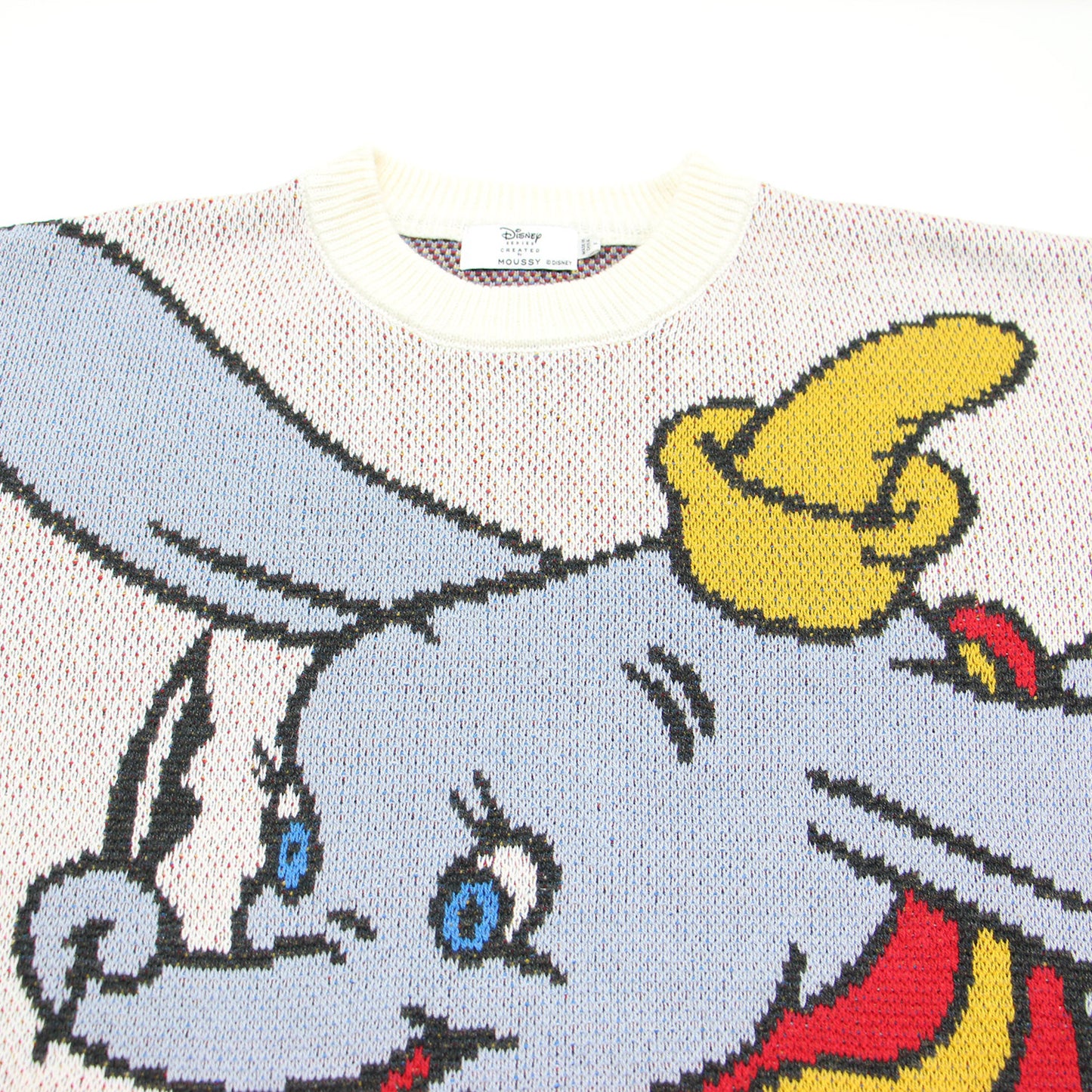 × Disney SERIES CREATED ダンボ ジャガード ニット / MD OT W JACQUARD ニット DUMBO プルオーバー 長袖 クルーネック コットン