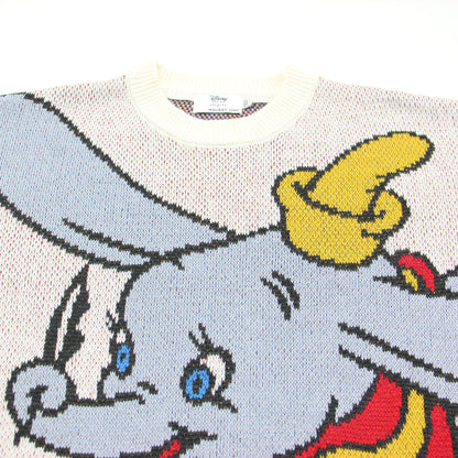 × Disney SERIES CREATED ダンボ ジャガード ニット / MD OT W JACQUARD ニット DUMBO プルオーバー 長袖 クルーネック コットン