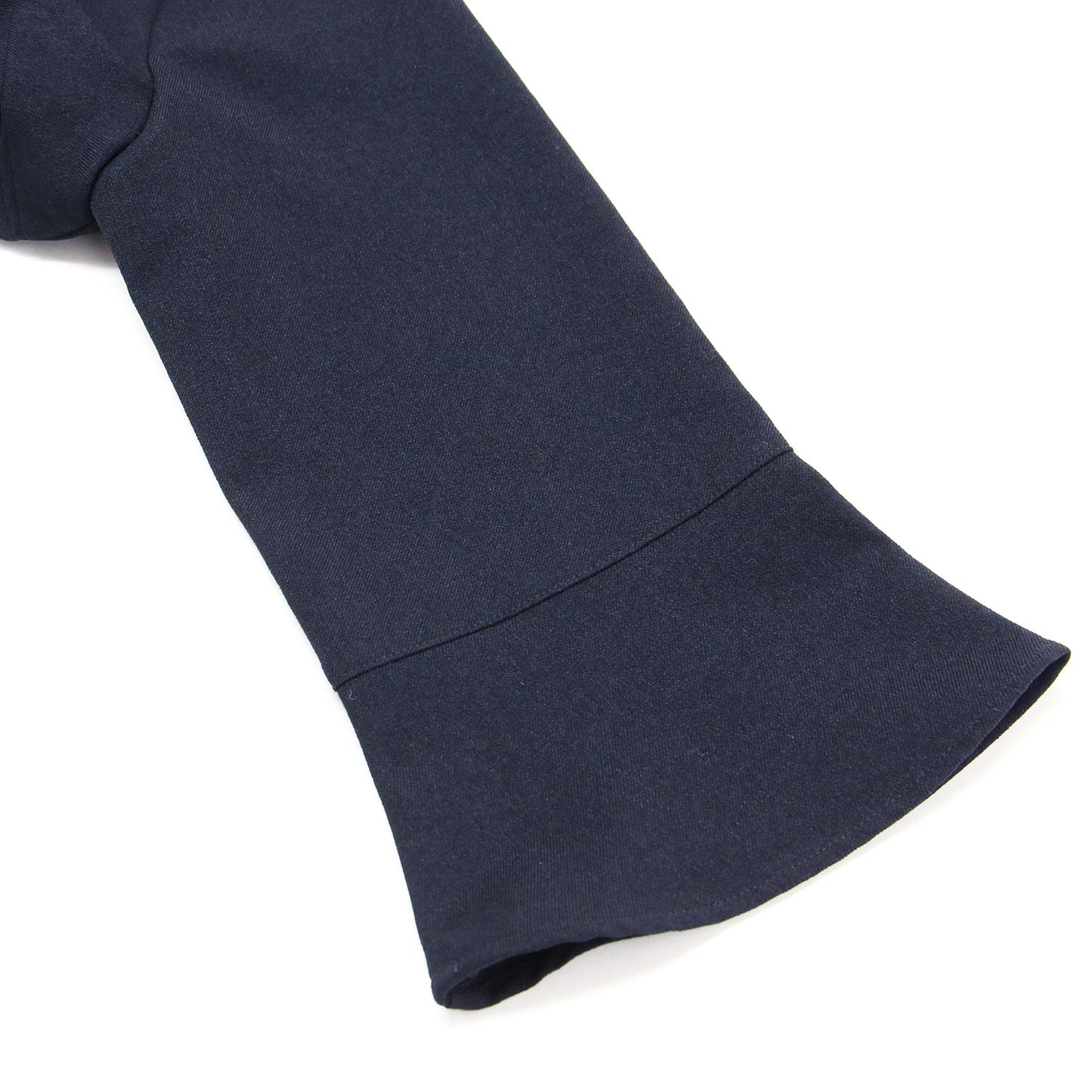 22秋冬 ウールライク フレアスリーブ ブラウス / プルオーバー 長袖 クルーネック スリット