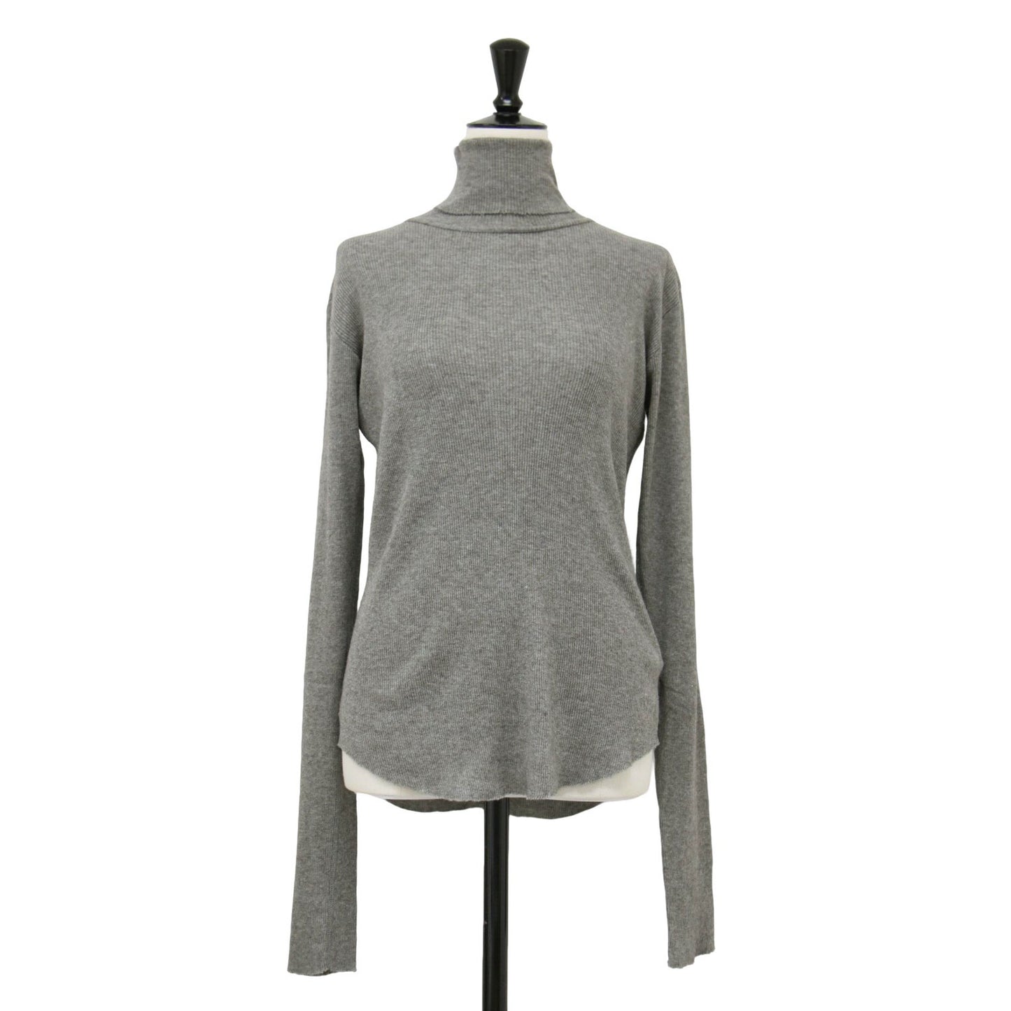 24秋冬 ヤク コットン タートルネック ニット / Yak/Cotton RIB TURTLENECK カットソー 長袖 リブ ウール