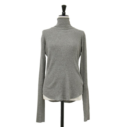 24秋冬 ヤク コットン タートルネック ニット / Yak/Cotton RIB TURTLENECK カットソー 長袖 リブ ウール