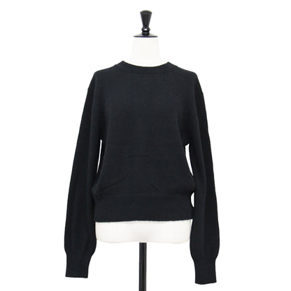 23秋冬 アルパカ 2WAY ニット / Alpaca Open Back カーディガン 長袖 クルーネック コンパクト