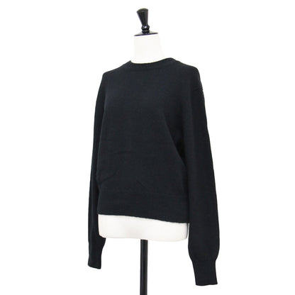 23秋冬 アルパカ 2WAY ニット / Alpaca Open Back カーディガン 長袖 クルーネック コンパクト