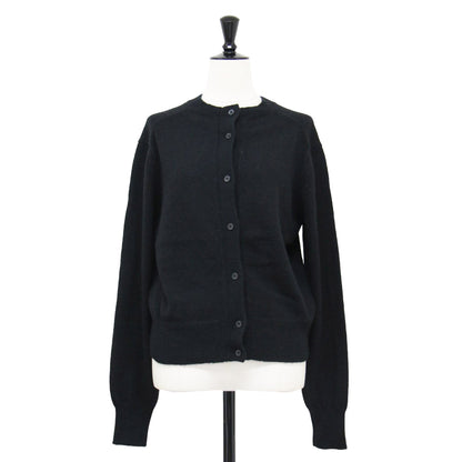 23秋冬 アルパカ 2WAY ニット / Alpaca Open Back カーディガン 長袖 クルーネック コンパクト