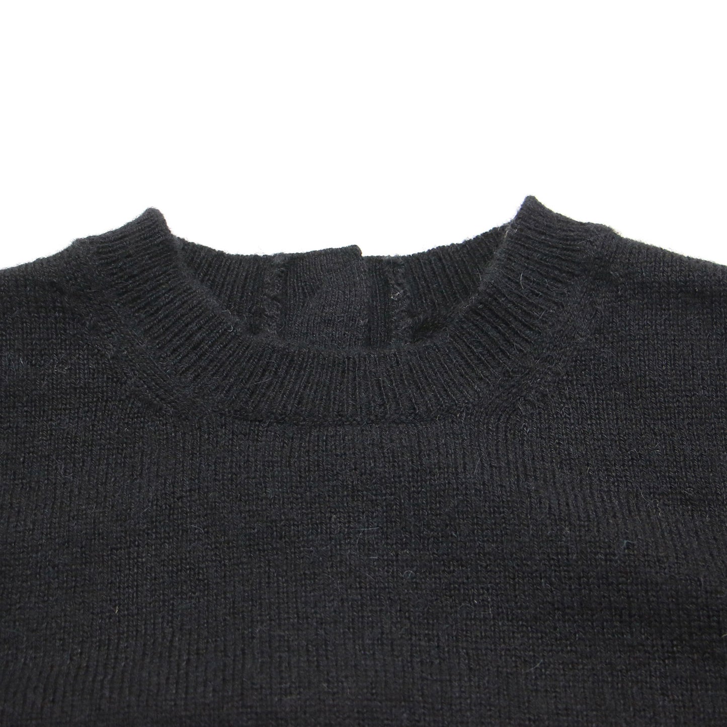 23秋冬 アルパカ 2WAY ニット / Alpaca Open Back カーディガン 長袖 クルーネック コンパクト