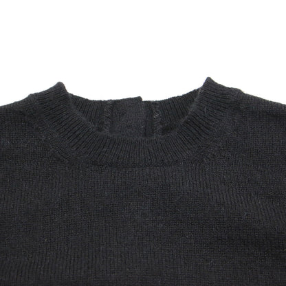 23秋冬 アルパカ 2WAY ニット / Alpaca Open Back カーディガン 長袖 クルーネック コンパクト