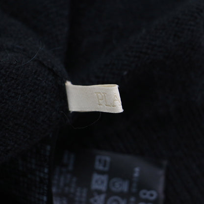 23秋冬 アルパカ 2WAY ニット / Alpaca Open Back カーディガン 長袖 クルーネック コンパクト