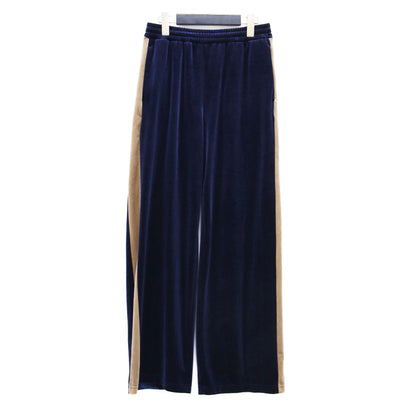 24秋冬 ベロア トラックパンツ / イージーパンツ ウエストゴム セミワイド