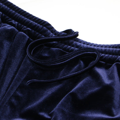 24秋冬 ベロア トラックパンツ / イージーパンツ ウエストゴム セミワイド