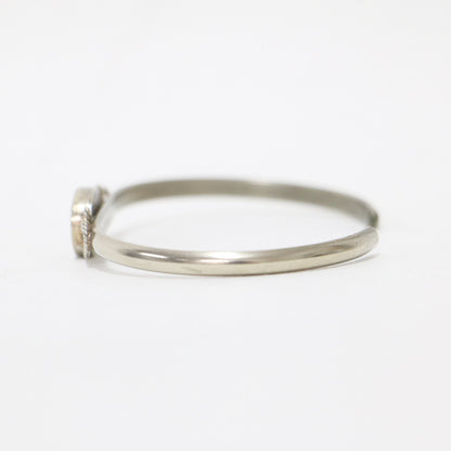 24秋冬 フラワー ナロー ブレスレット オーバル / Flower Narrow Bracelet-oval バングル 花