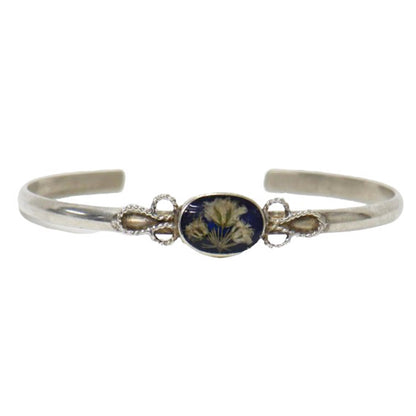 24秋冬 フラワー ナロー ブレスレット オーバル / Flower Narrow Bracelet-oval バングル 花