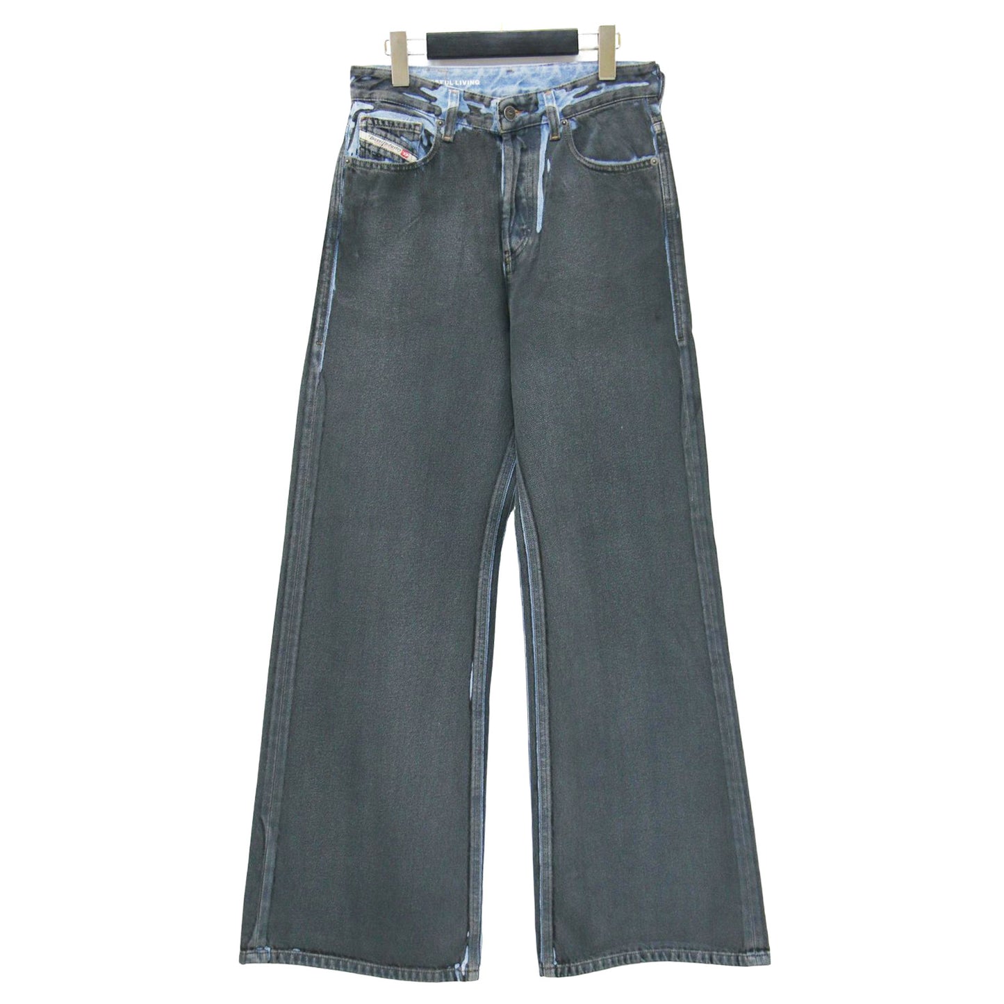 ワイド デニム パンツ A13145 / 1996 D SIRE S1 バギーデニム プリント コットン