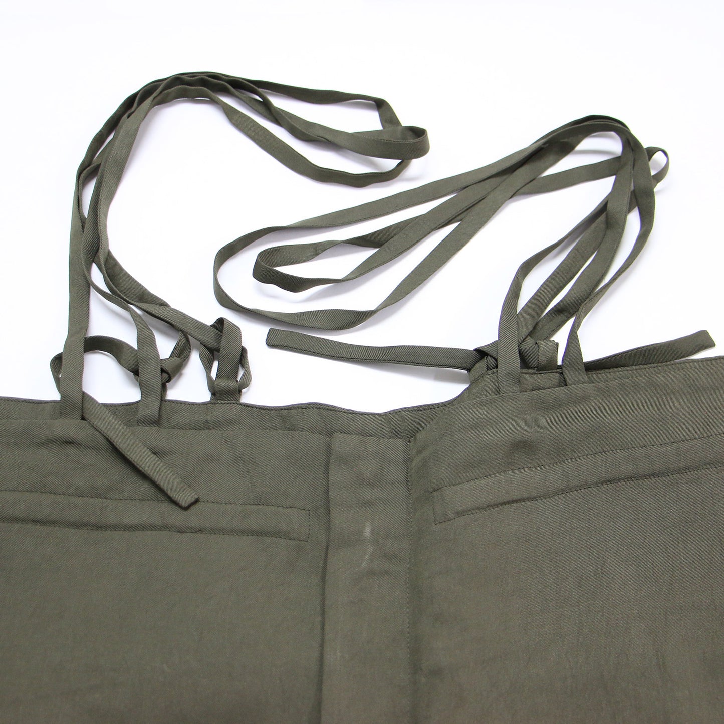 24春夏 サロペット パンツ / ACETATE BRIGHT TWILL SALOPETTE ワイドパンツ ドローストリング ストラップ