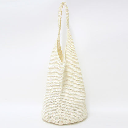 ペーパーヤーン ショルダーバッグ / PAPER YARN SHOULDER L メッシュ 編み込み