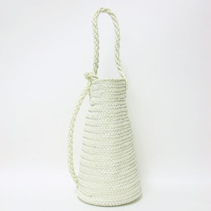 レザー メッシュ バケツ バッグ / KG47 BON SAC バスケットバッグ カウレザー 本革 牛革
