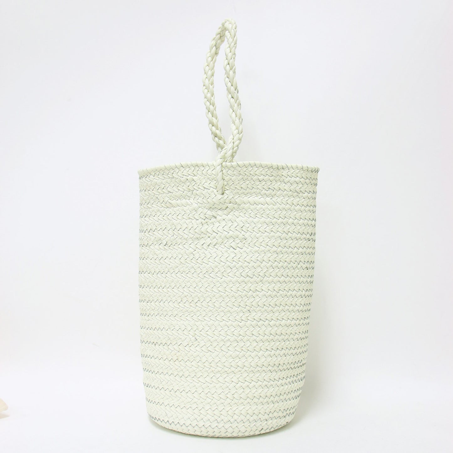 レザー メッシュ バケツ バッグ / KG47 BON SAC バスケットバッグ カウレザー 本革 牛革