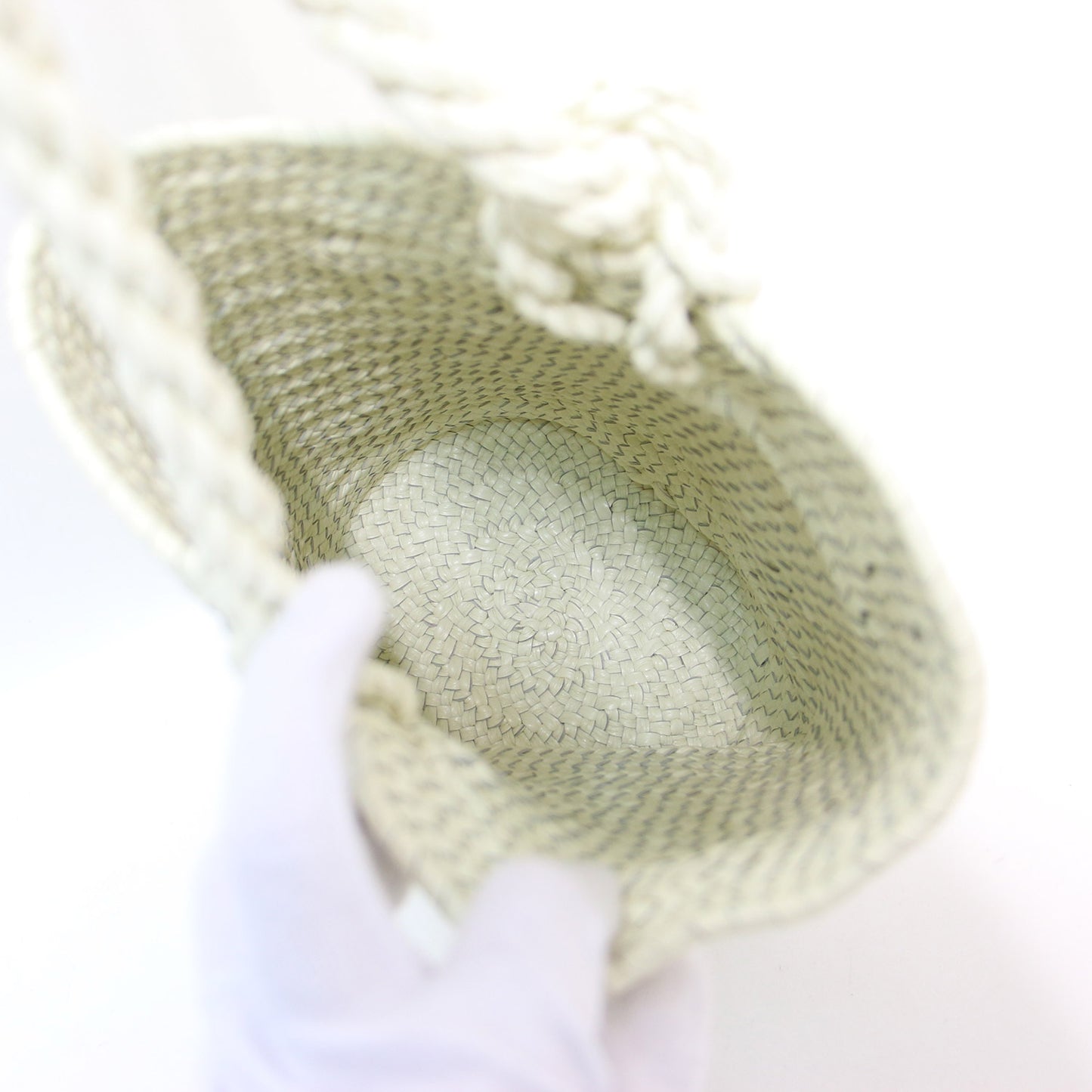 レザー メッシュ バケツ バッグ / KG47 BON SAC バスケットバッグ カウレザー 本革 牛革