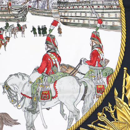 カレ90 海ト騎兵隊 シルク スカーフ / MARINE ET CAVALERIE 大判