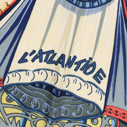 カレ 90 シルク スカーフ / L'ATLANTIDE アトランティス大陸 大判 正方形