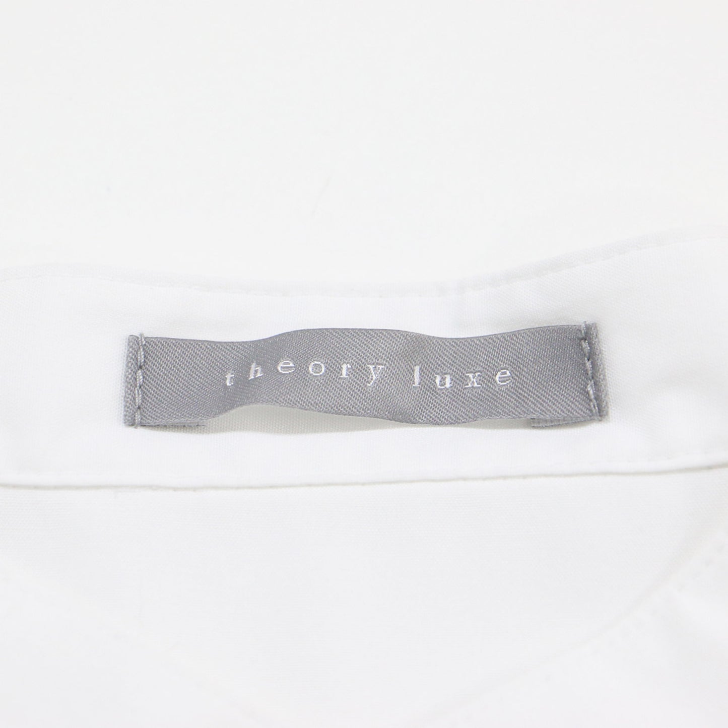バンドカラー 長袖 シャツ / HALL IN LUXE COTTON ブラウス スリット コットン