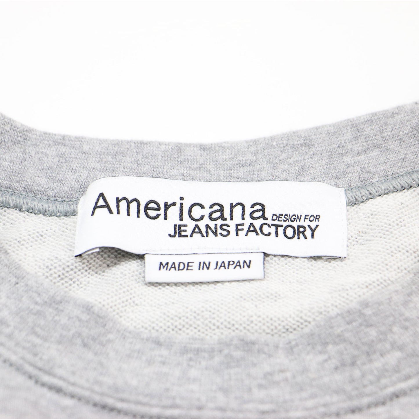 × JEANS FACTORY 別注 サイド ジップ カットアウト スウェット / クルーネック 長袖 ロングスリーブ ロゴ刺繍