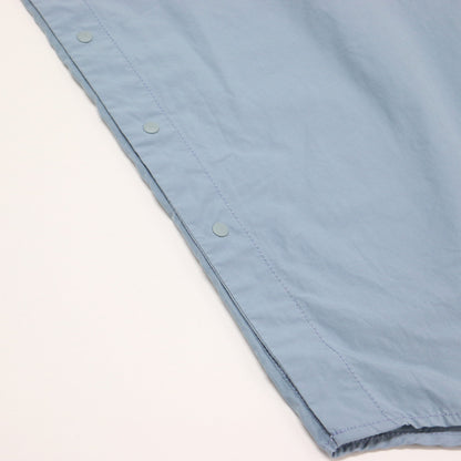 タイプライター リブ プルオーバー ワンピース / ロング丈 クルーネック 半袖 5分袖 ポケット コットン