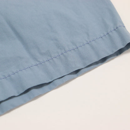 タイプライター リブ プルオーバー ワンピース / ロング丈 クルーネック 半袖 5分袖 ポケット コットン