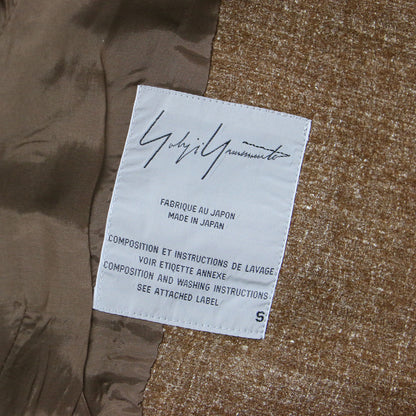 ノーカラー ショート ジャケット FY-J13-187 / ウール リネン ダーツ 90年代