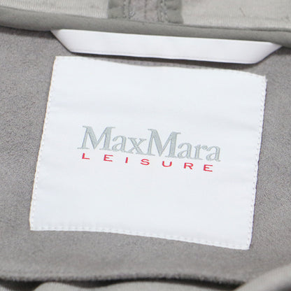 LEISURE エコスウェード フード付き ブルゾン / パーカー 長袖 ワイド ギャザー ドローコード