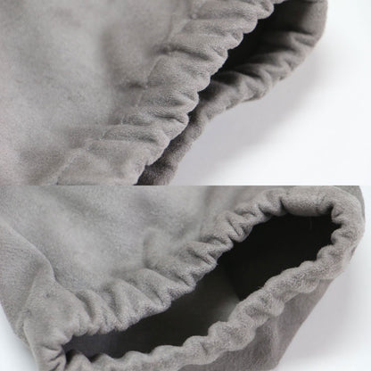 LEISURE エコスウェード フード付き ブルゾン / パーカー 長袖 ワイド ギャザー ドローコード