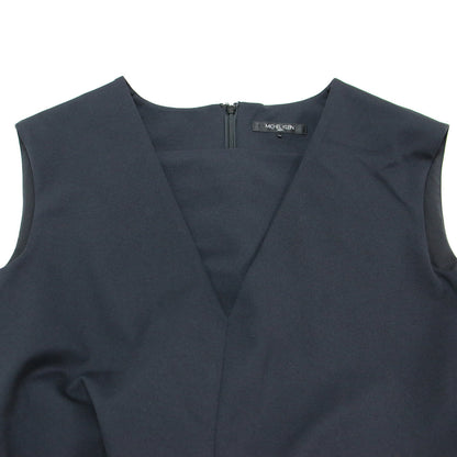 24春夏 ストレートシルエット コンビネゾン / サロペット オールインワン 2WAY Vネック ポンチ素材 ストレッチ