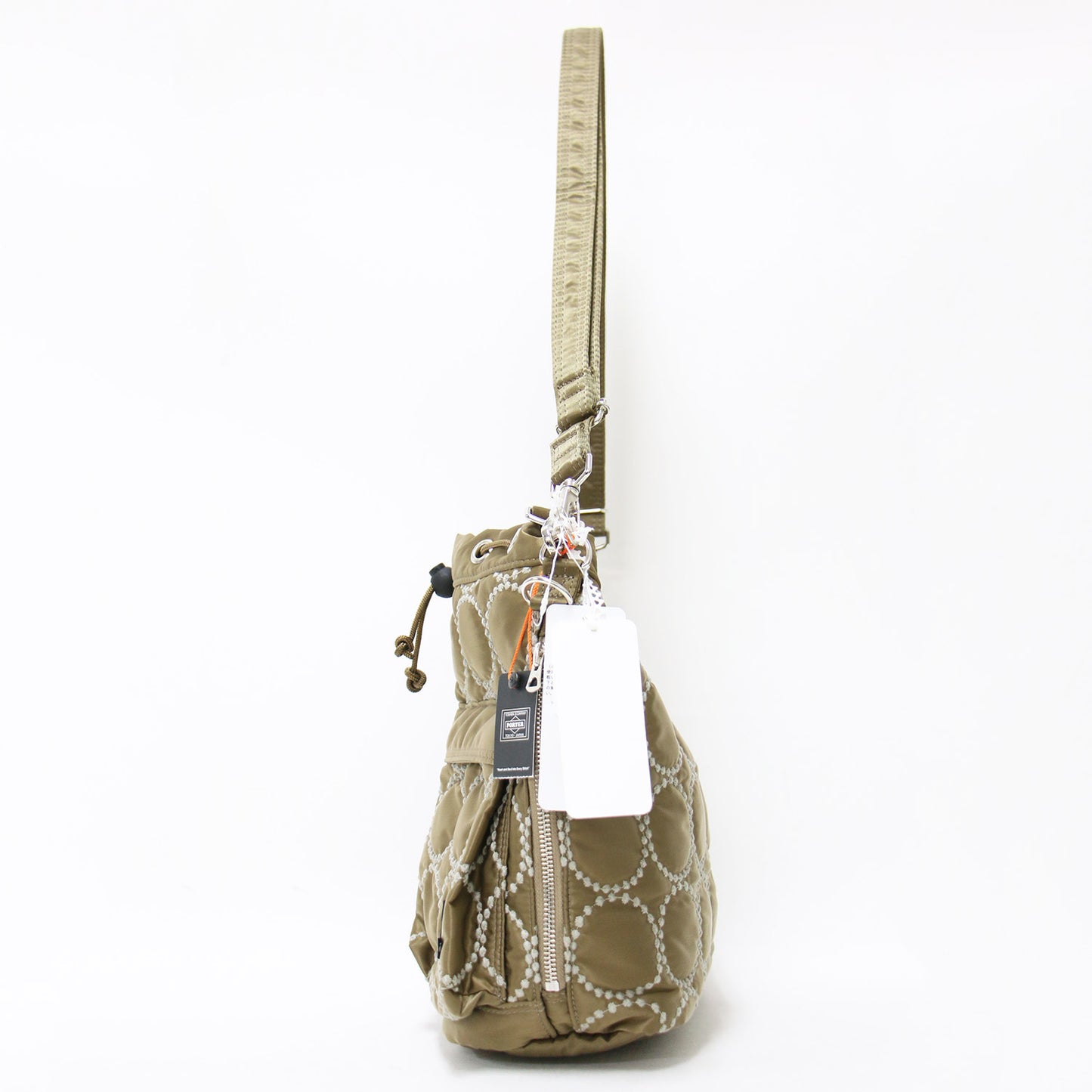 × mina perhonen 24春夏 tambourine 2WAY TOOL BAG / 巾着型 ハンドバッグ 刺繍 斜め掛け