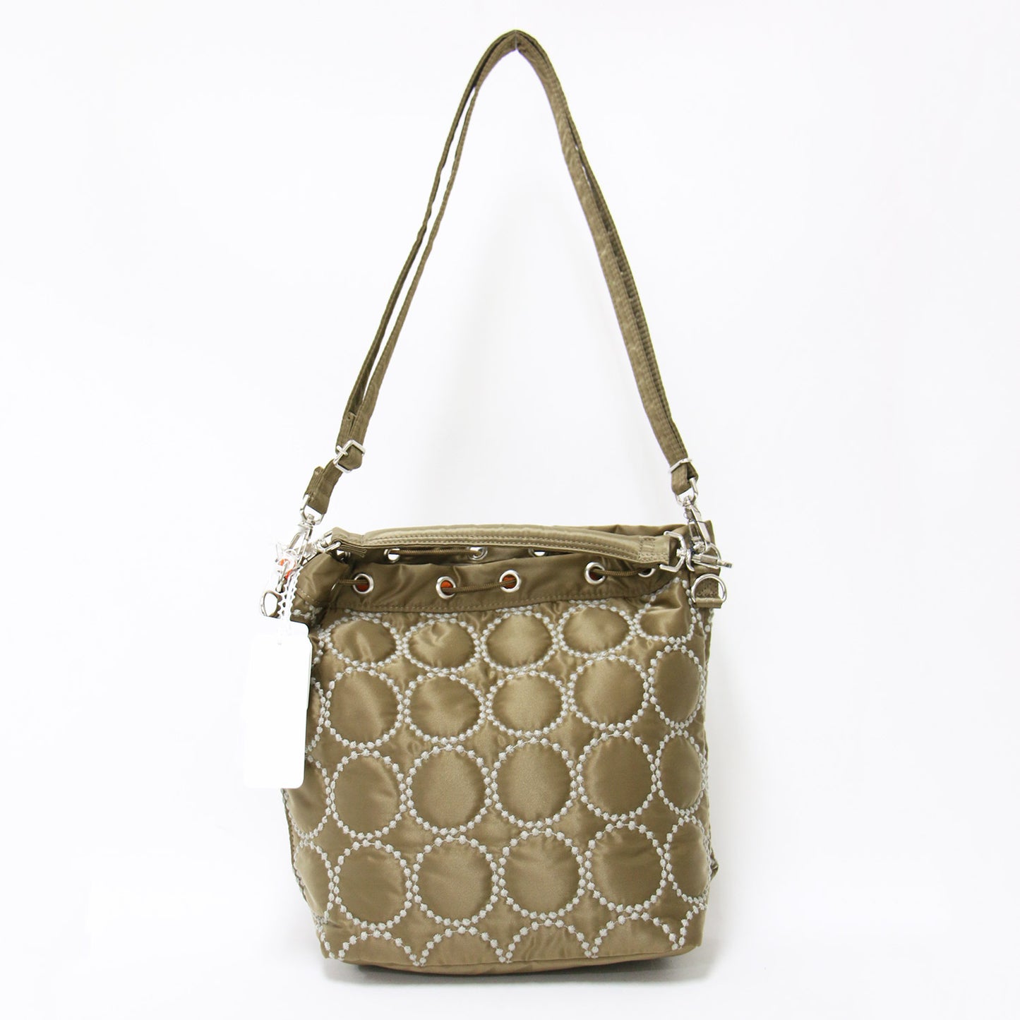 × mina perhonen 24春夏 tambourine 2WAY TOOL BAG / 巾着型 ハンドバッグ 刺繍 斜め掛け