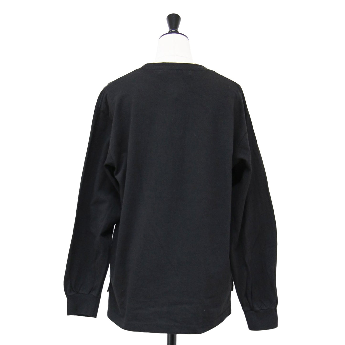 24春夏 リメイク リブ ロンT / クルーネック 長袖 Tシャツ カットソー コットン