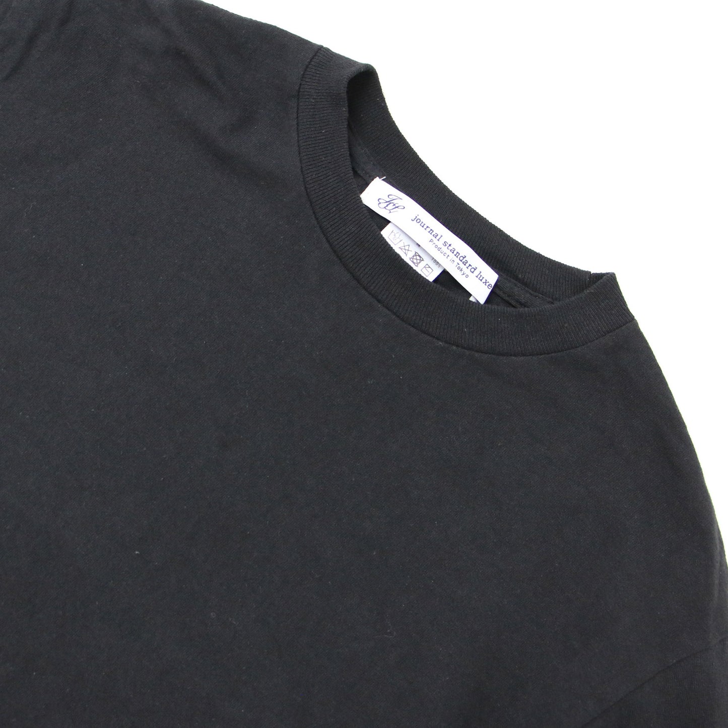 24春夏 リメイク リブ ロンT / クルーネック 長袖 Tシャツ カットソー コットン