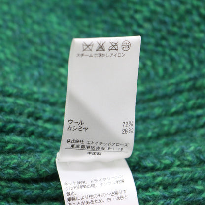 カシミヤウール タートル ニット / セーター プルオーバー 長袖 ローゲージ サイドスリット