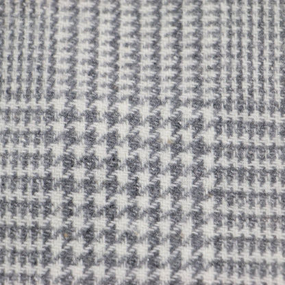 22秋冬 チェック ロングジレ / ベスト オーバーサイズ ボクシー スリット シルバー スナップボタン