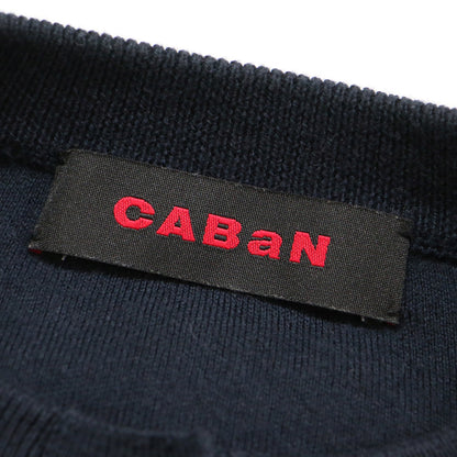 コットン カシミヤ クルーネック カーディガン / ニット 長袖 スムース編み ショート丈 定番