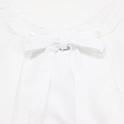 ノースリーブ ブラウス / クルーネック タック スリット