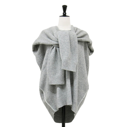 バックレス クルーネック ニット / BACKLESS CUSTOMIZE KNIT プルオーバー 長袖 変型 ステッチ ウール