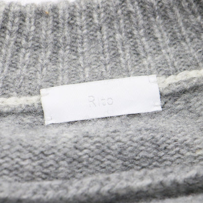 バックレス クルーネック ニット / BACKLESS CUSTOMIZE KNIT プルオーバー 長袖 変型 ステッチ ウール