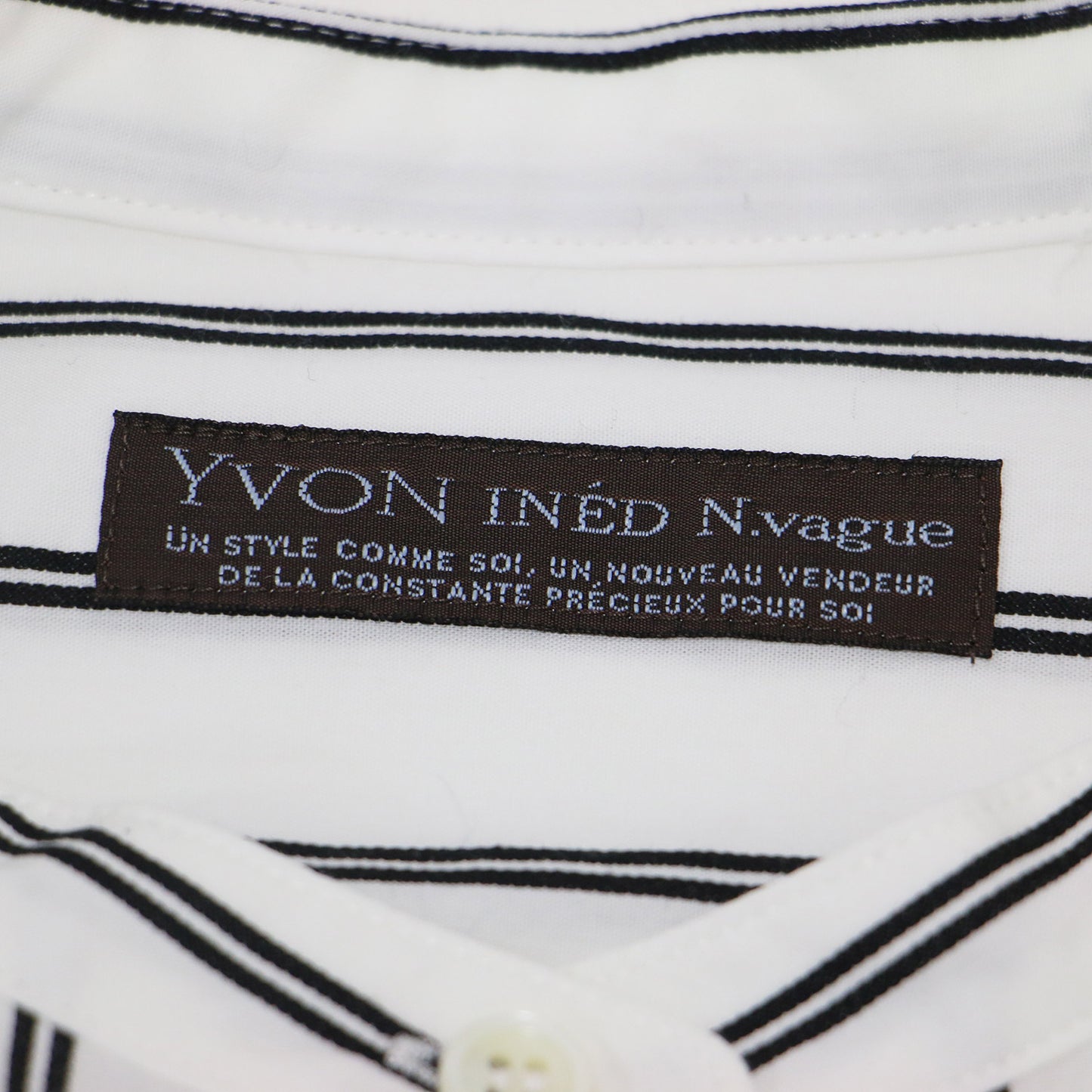 24秋冬 ストライプ柄 バンドカラー シャツ / コットン 長袖 オーバーサイズ