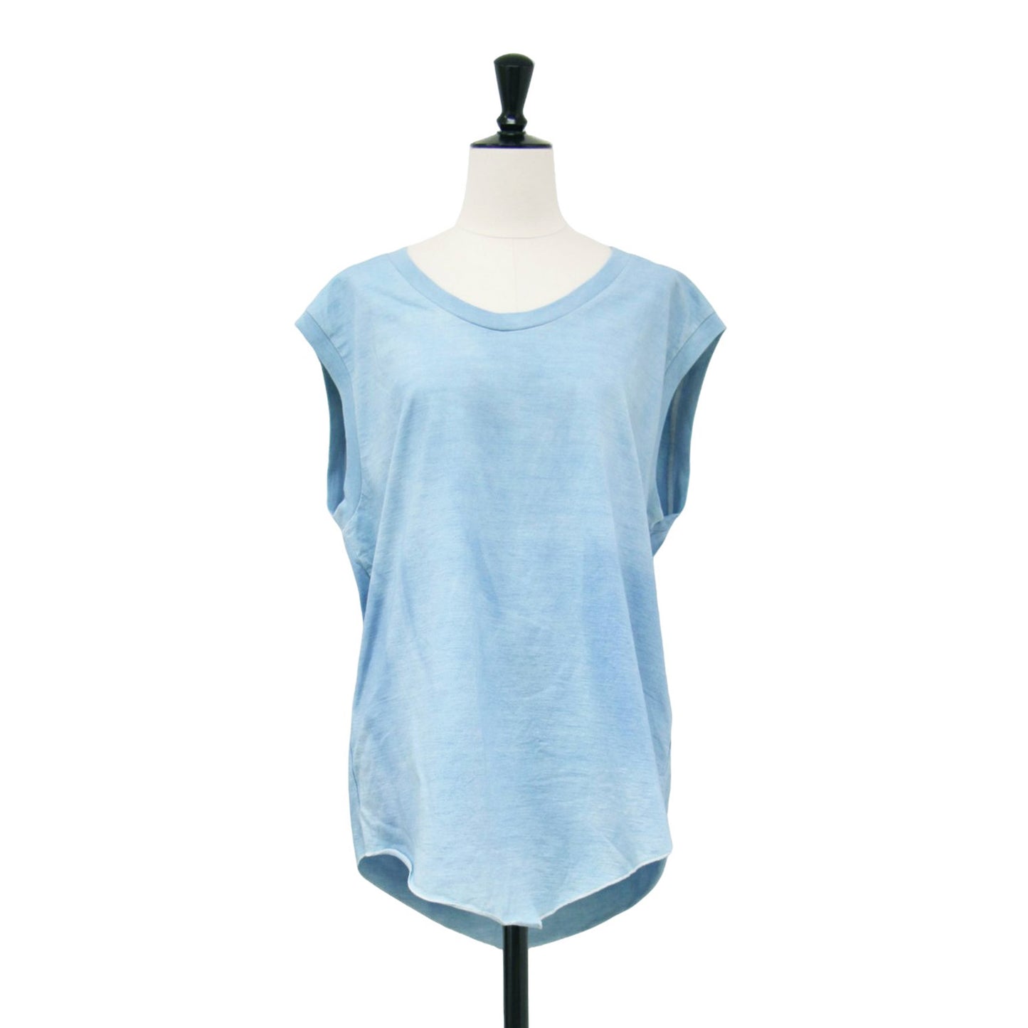 24春夏 ノースリーブ Tシャツ / PLANT DYEING SLEEVE-LESS T-SHIRTS カットソー 天然染め コットン