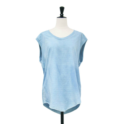 24春夏 ノースリーブ Tシャツ / PLANT DYEING SLEEVE-LESS T-SHIRTS カットソー 天然染め コットン