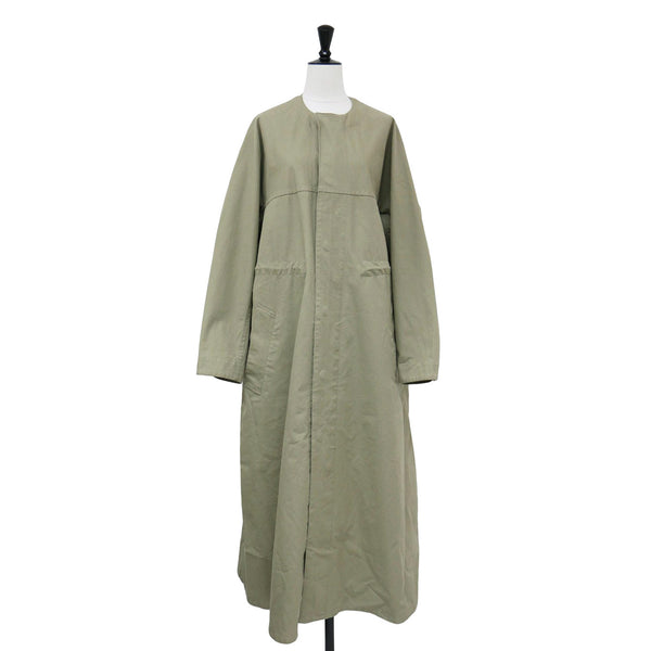 JUN MIKAMI スリーパーコート JUN MIKAMI (ジュンミカミ) ノーカラー ロング コート / クルー