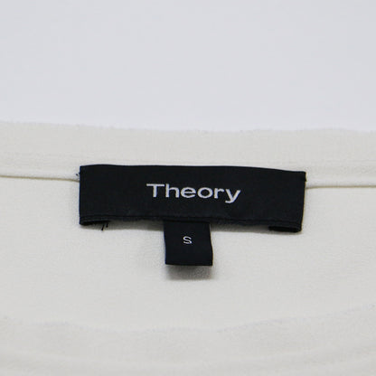 ボートネック Tシャツ型 ブラウス / Shallow Ggt Silk Tee プルオーバー 半袖 ジョーゼット素材