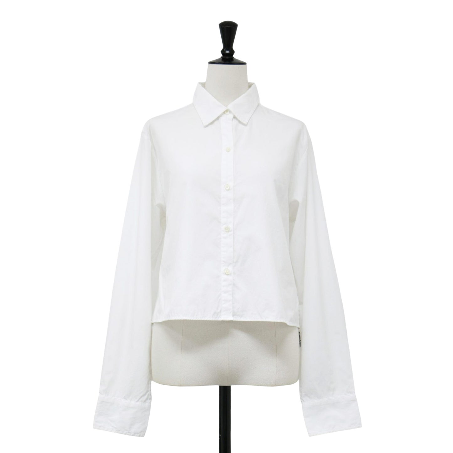 ショート シャツ / 長袖 レギュラーカラー コットン